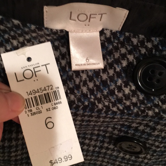 NWT LOFT plaid skirt 6 - Picture 6 of 6